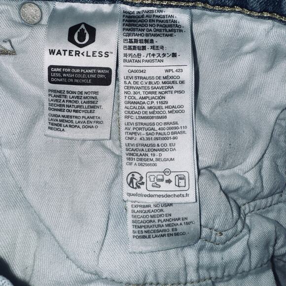 Levi's 514 Bootcut Jeans Mens 36X30 Light Wash Red Tab Zip School Classic Gorp - Picture 6 of 8